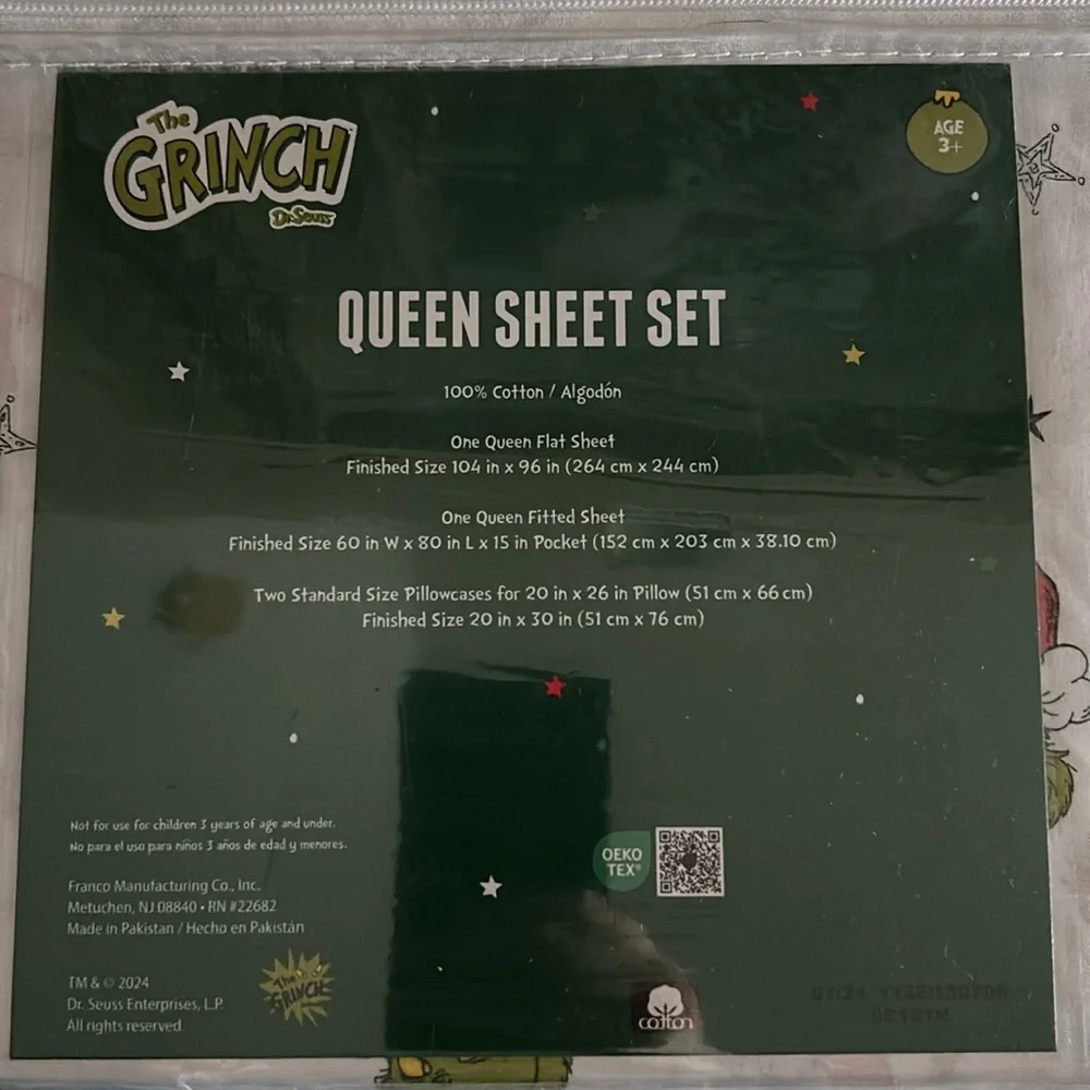 The Grinch Queen Sheet Set